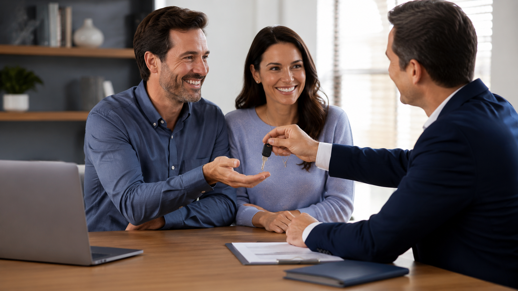 Cliente recebendo atendimento para consórcio contemplado
